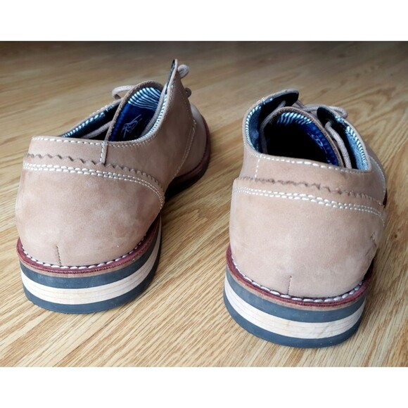 Original Penguin Men's WADE TAN Footwear 8.0 Genuine Leather Lace Up Soft Suede - Picture 12 of 16